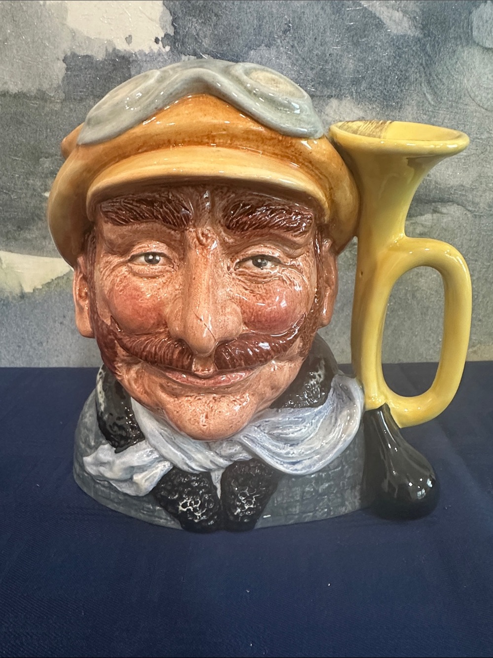 Vintage Veteran Motorist Royal Doulton Hand-Painted Character Jug  1972